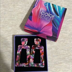Color Street Multicolor Statement Earrings